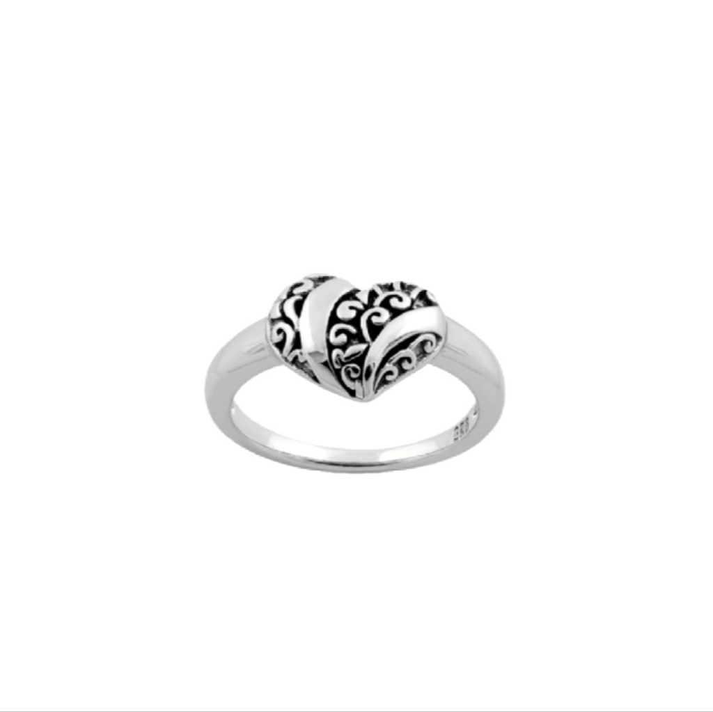My Maria Heart Sterling Silver Ring